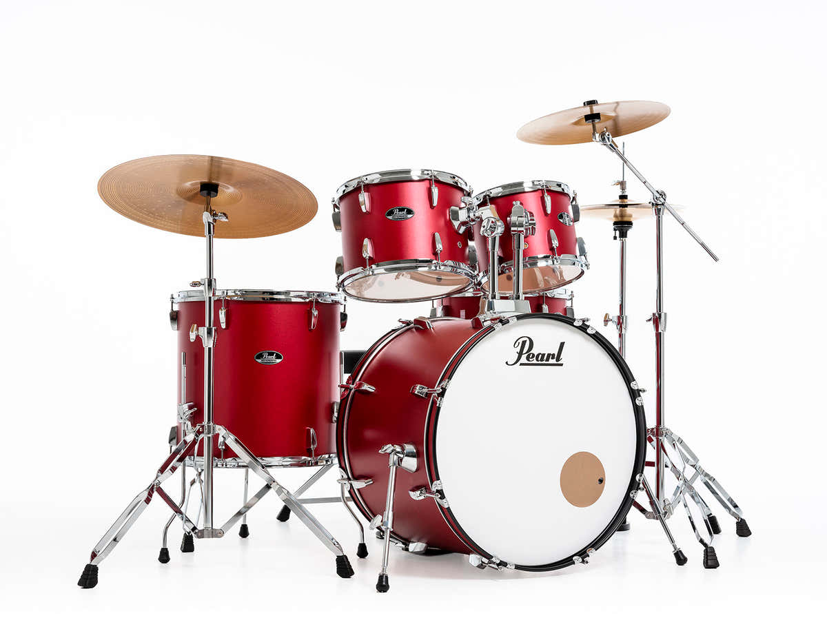 ROADSHOW FUSION 20 + B-50 MATTE RED + SOLAR CYMBALS
