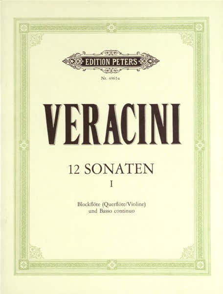 Veracini Francesco Maria - 12 Sonatas Op.1 Vol.1 - Violin And Piano