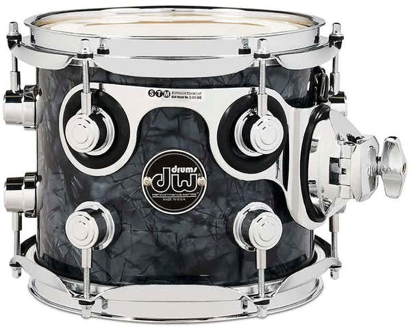 DW Drum Workshop TOM 8X7 PERFORMANCE FINISH PLY / SATIN OIL BLACK DIAMOND