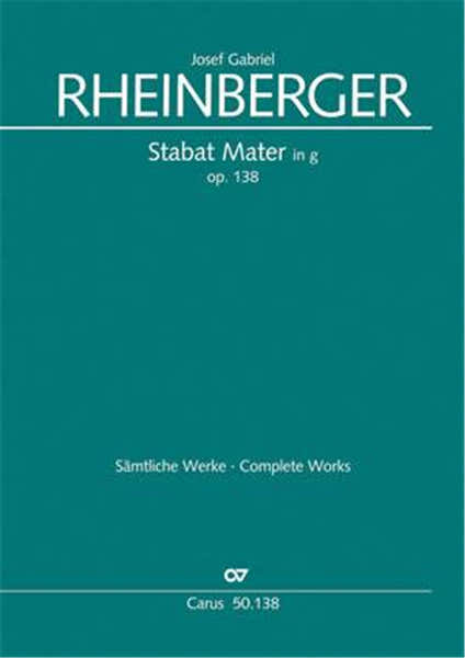 Rheinberger J.G. - Stabat Mater Op.138 - Partie De Choeur