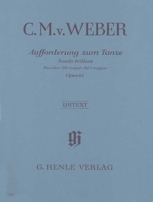 WEBER C.M.V. - INVITATION TO THE DANCE D FLAT MAJOR OP. 65 - PIANO