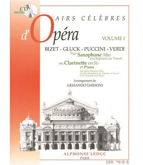 Auteurs Divers / Ghidoni - Airs Celebres D'operas Vol. 1 - Saxophone Sib / Clarinette et Piano +