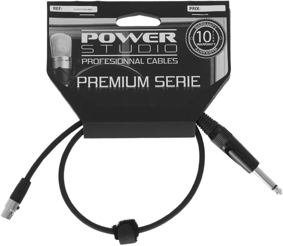 AUDIOCAB 4052 Jack a Mini XLR 4 pines (Shure) 60 cm