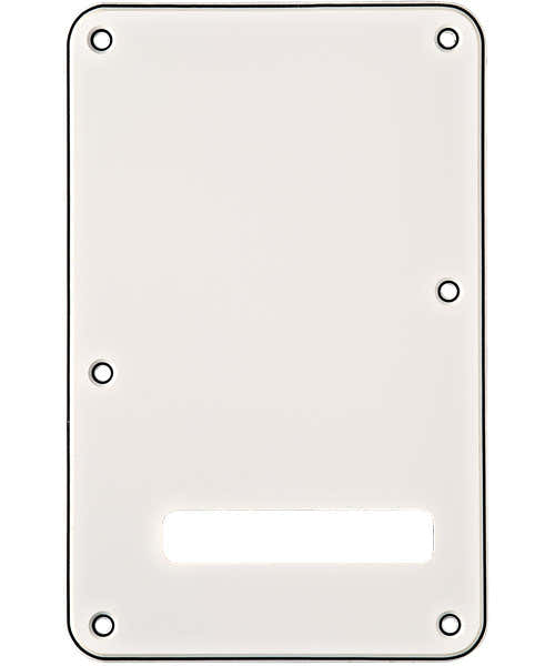 BACKPLATE STRATOCASTER WHITE (W/B/W) 3-PLY