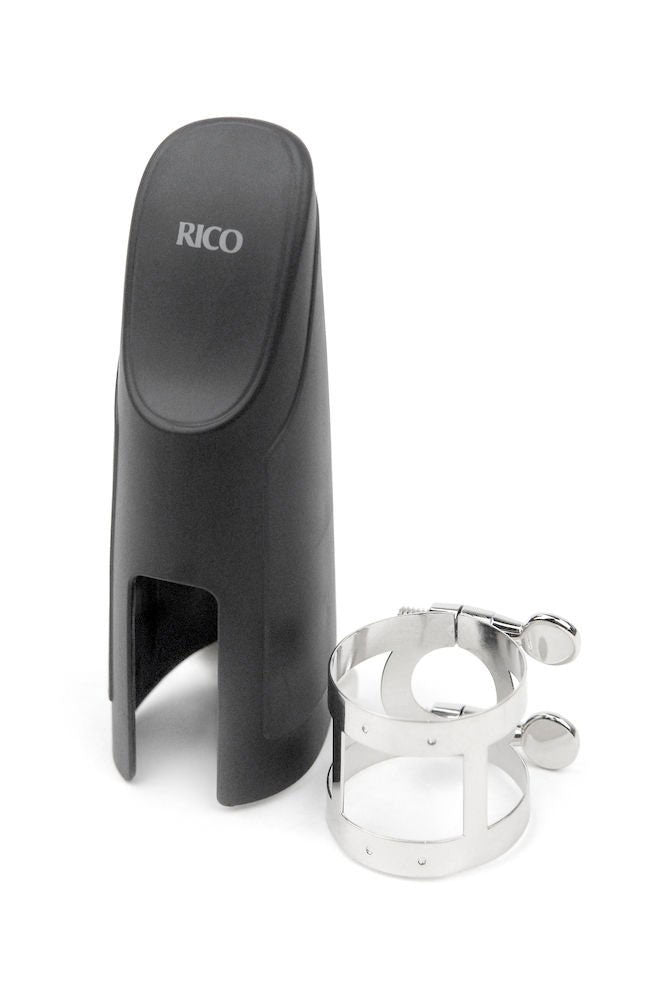 RBS1N - RICO ABRAZADERA SAXOFON BARITONO Y BOQUILLERO (GRAFTONITE MOUTHPIECE) NICKEL PLATED