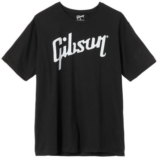 "XL" Camiseta Lifestyle con logo Gibson desgastado Negro