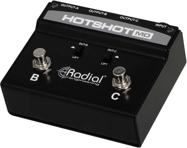 HOTSHOT-MD Conmutador de micrófono con 3 salidas