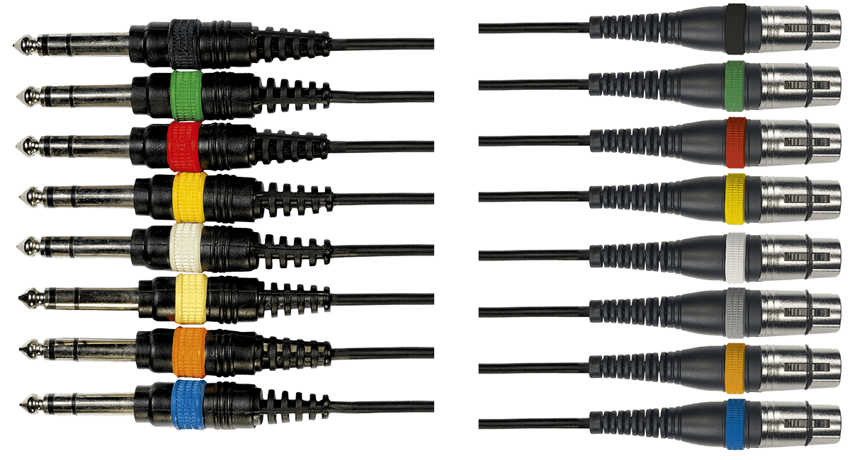 Octopar 8 Jack Estéreo 8 XLR Hembra 3 M