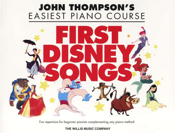THOMPSON JOHN EASIEST PIANO COURSE FIRST DISNEY SONGS EASY - PIANO SOLO