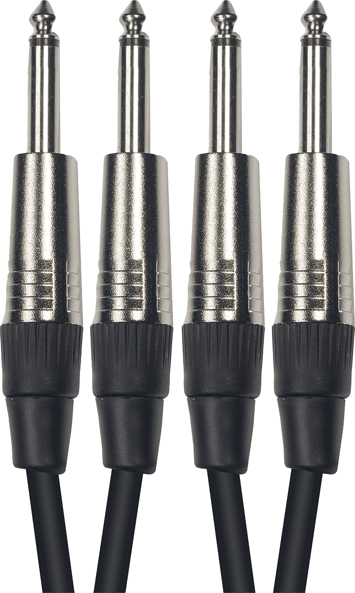 Yellow Cable K08  2 X 1/4 PHONE TO 2 X 1/4 PHONE MALE 10 FT./ 3 M.