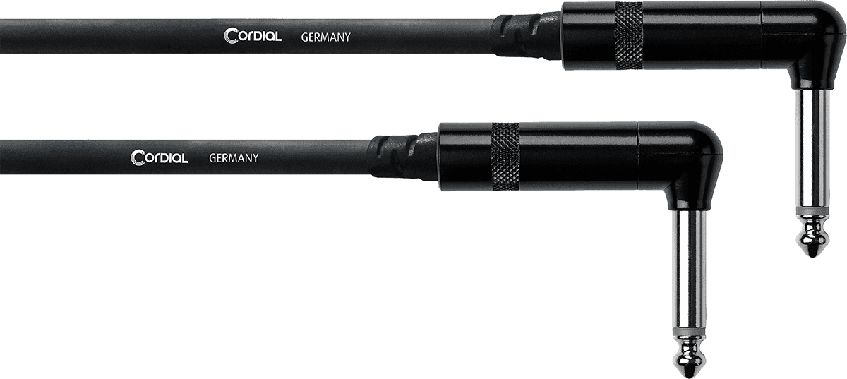 Cordial Cable Patch Guitarra Jack Acodados 15 CM