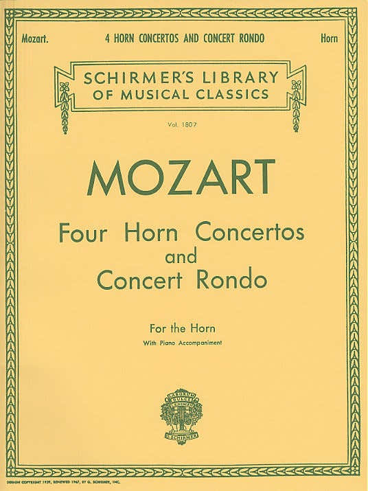 MOZART - FOUR HORN CONCERTOS AND CONCERT RONDO HN - HORN