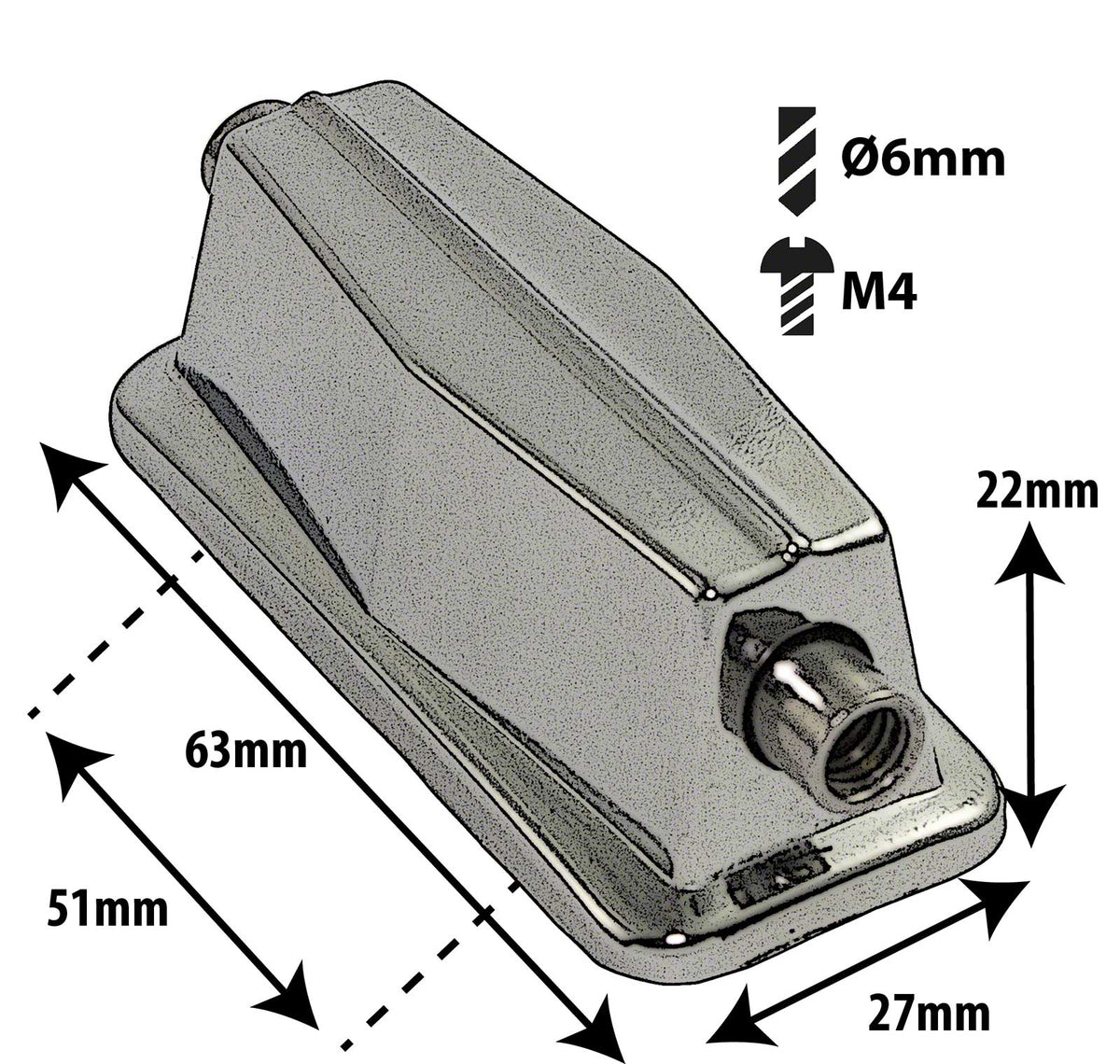 L1SD - BELLOTA CAJA - 51MM (X1)