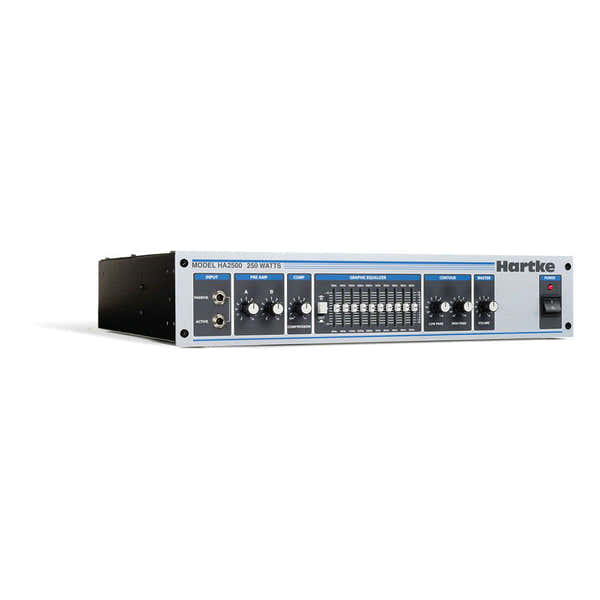 HA2500 Cabezal de amplificador 250W/4 Ohms Rack 2u