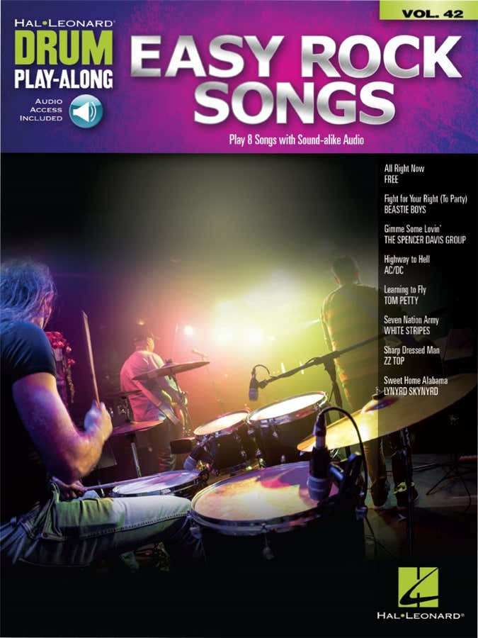 Drum Play Along Vol.42 Canciones de rock fáciles