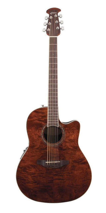 Guitarra Electro-Acústica Celebrity Standard Plus Mid Cutaway Nutmeg Burled Maple
