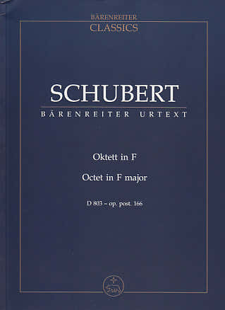 Schubert F. - Oktett In F-dur D 803 - Conducteur De Poche
