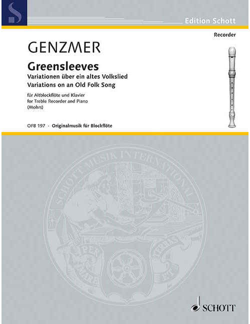 GENZMER GREENSLEEVES VARIATIONEN ÜBER EIN ALTES VOLKSLIED