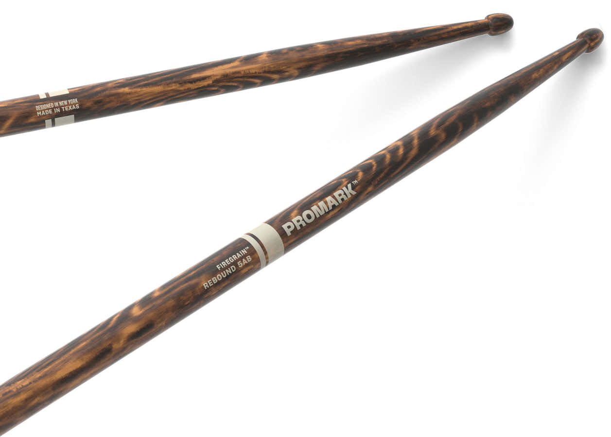 R5ABFG - Rebound 5AB FireGrain Hickory Drumstick Acorn Wood Tip