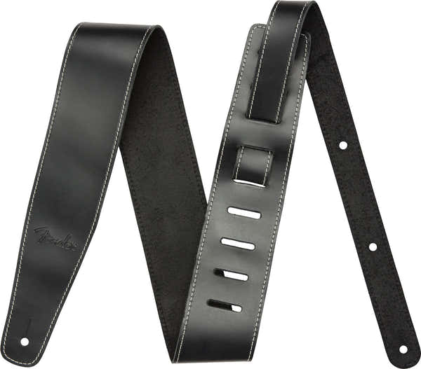 BROKEN-IN LEATHER STRAP BLACK 2.5"