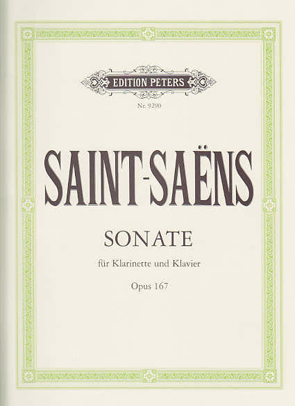 SAINT-saens - Sonata para clarinete Op. 167 - Clarinete y piano