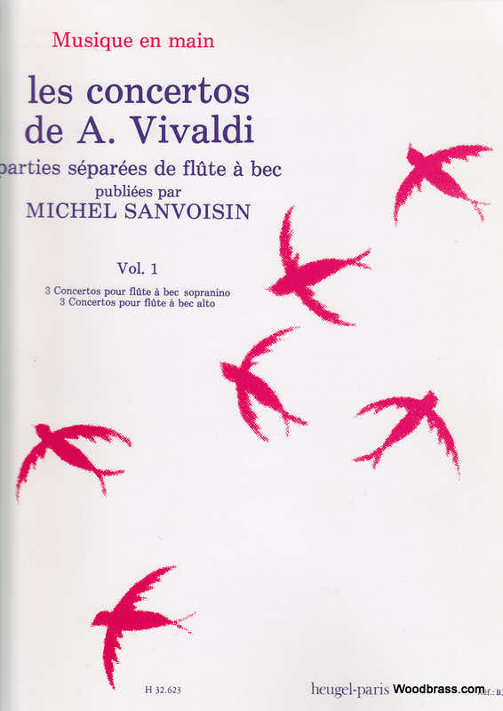 Vivaldi A. / Sanvoisin M. - Conciertos Vol.1 - Flauta de pico sola
