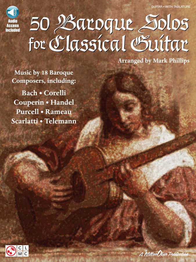 50 Baroque Solos For Classical Guitar + Audio En Ligne - Guitar