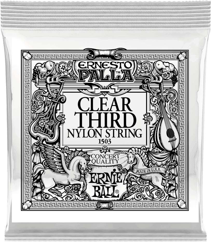 Ernie Ball CLEAR 3RD ERNESTO PALLA NYLON CLASSICAL GUITAR STRINGS