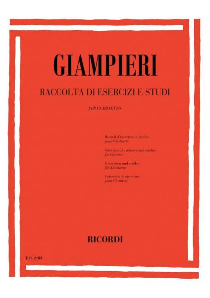 GIAMPIERI A. - RACCOLTA DI ESERCIZI E STUDI - Clarinete