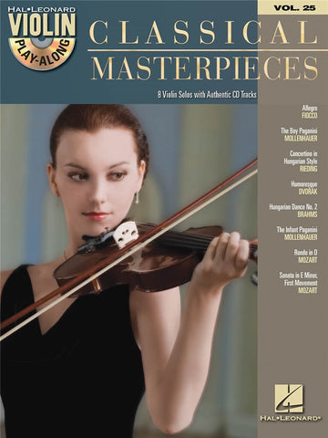 Libro de acompañamiento para violín Volumen 25 - Obras maestras clásicas