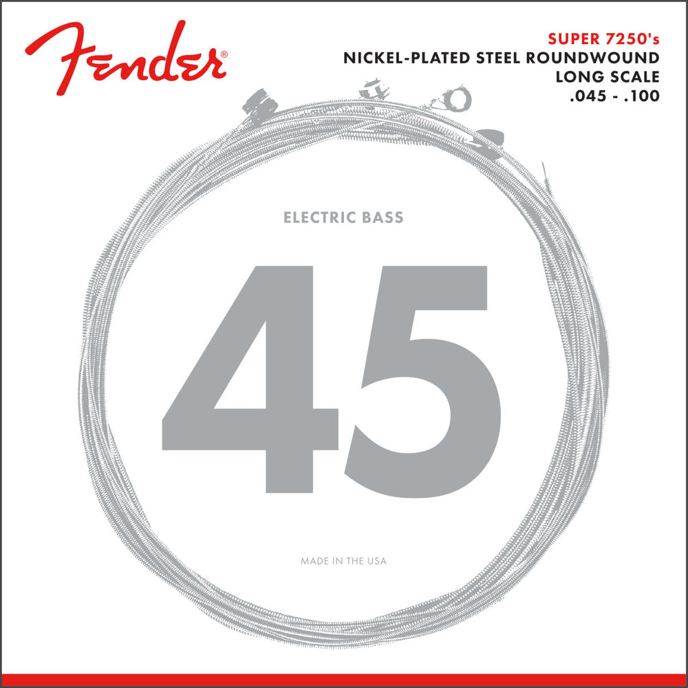 Fender SUPER 7250ML Nickel-PLATED STEEL ROUNDWOUND LONG SCALE 45-100