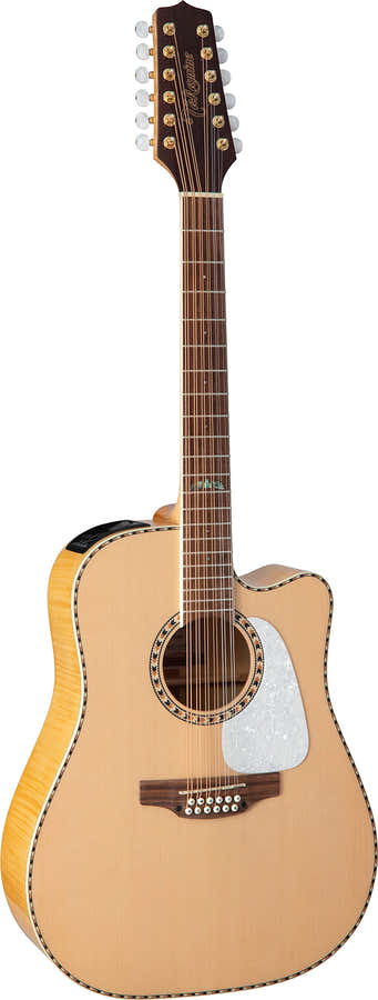 GD74CE-12 Dreadnought Cuerdas Natural