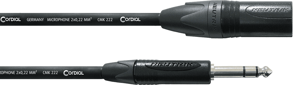 Cordial Cable de Audio Estéreo XLR Macho/Jack 5 M