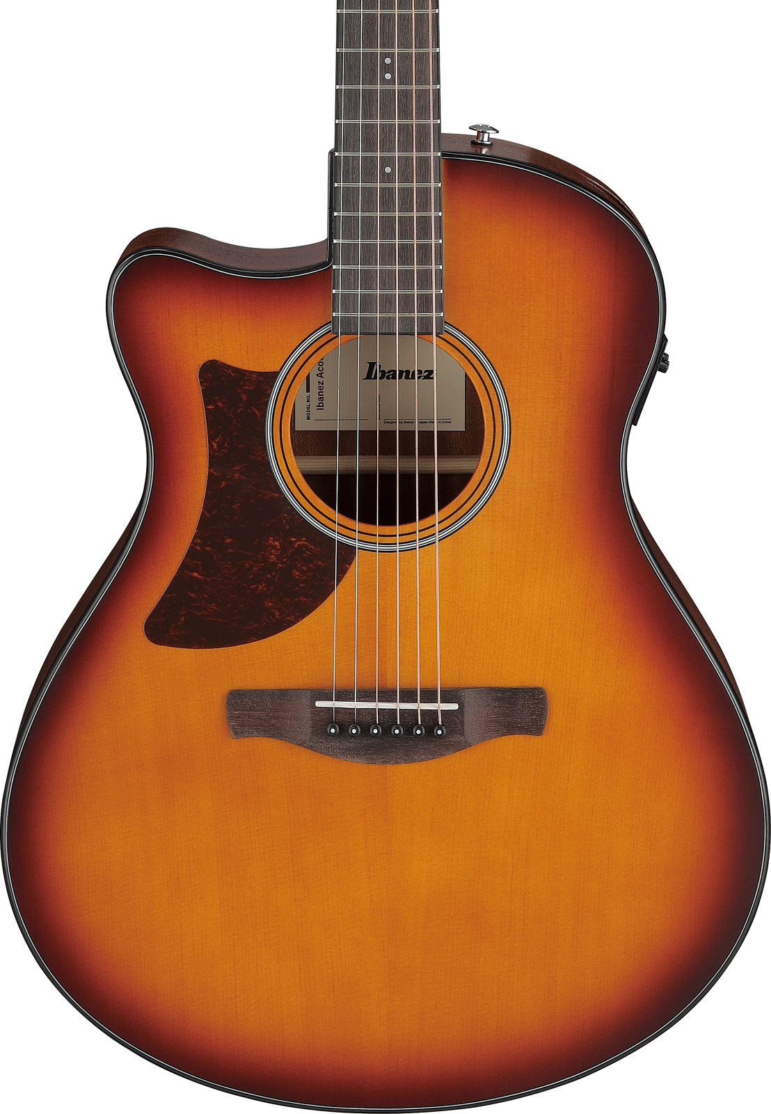 AAM50LCE-OLB Tapa Sunburst marrón claro poro abierto Fondo y aros naturales poro abierto