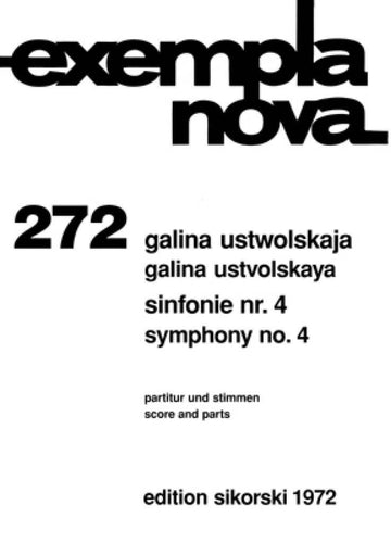 USTWOLSKAJA GALINA - SINFONIE N°4 - Partitura