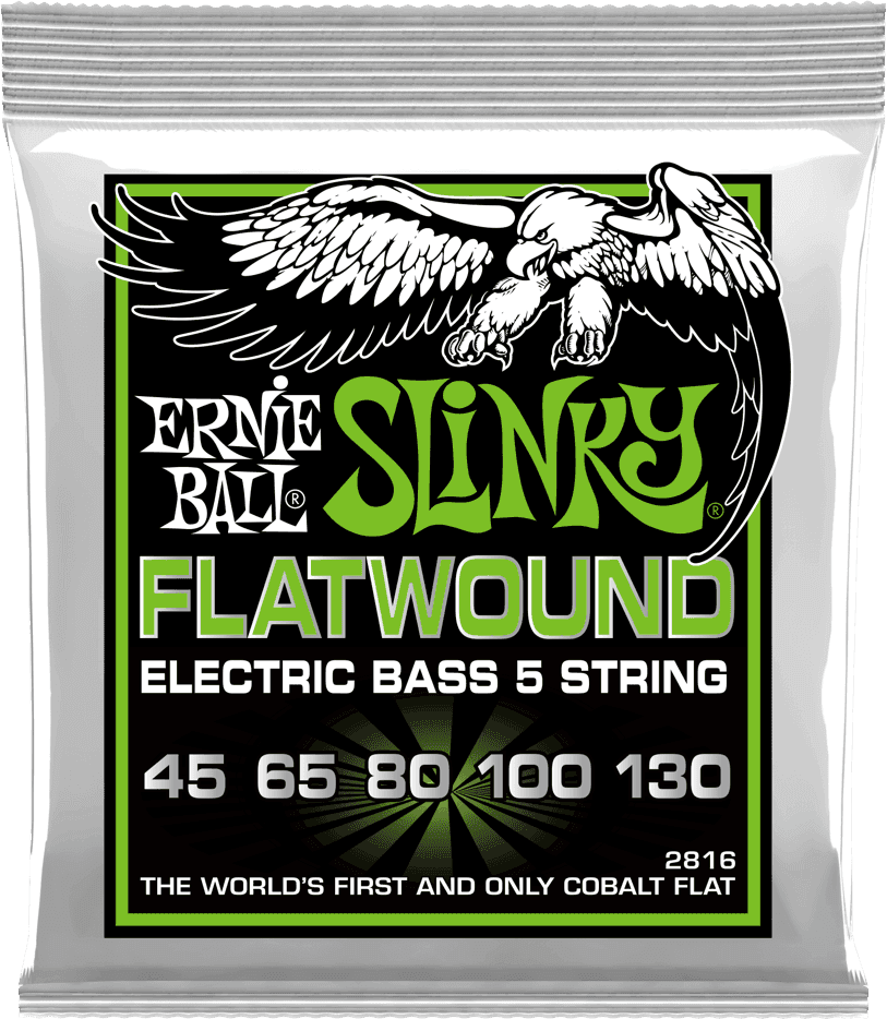 Ernie Ball 2816 Flatwound Regular Slinky 5C 45-130