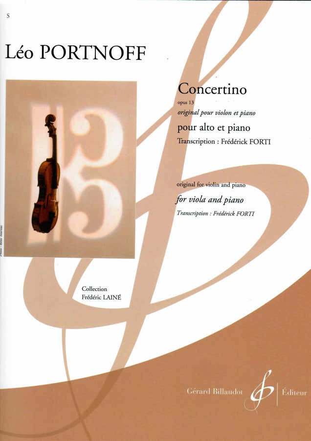 PORTNOFF LEO - CONCERTINO OP.13 - ALTO & PIANO