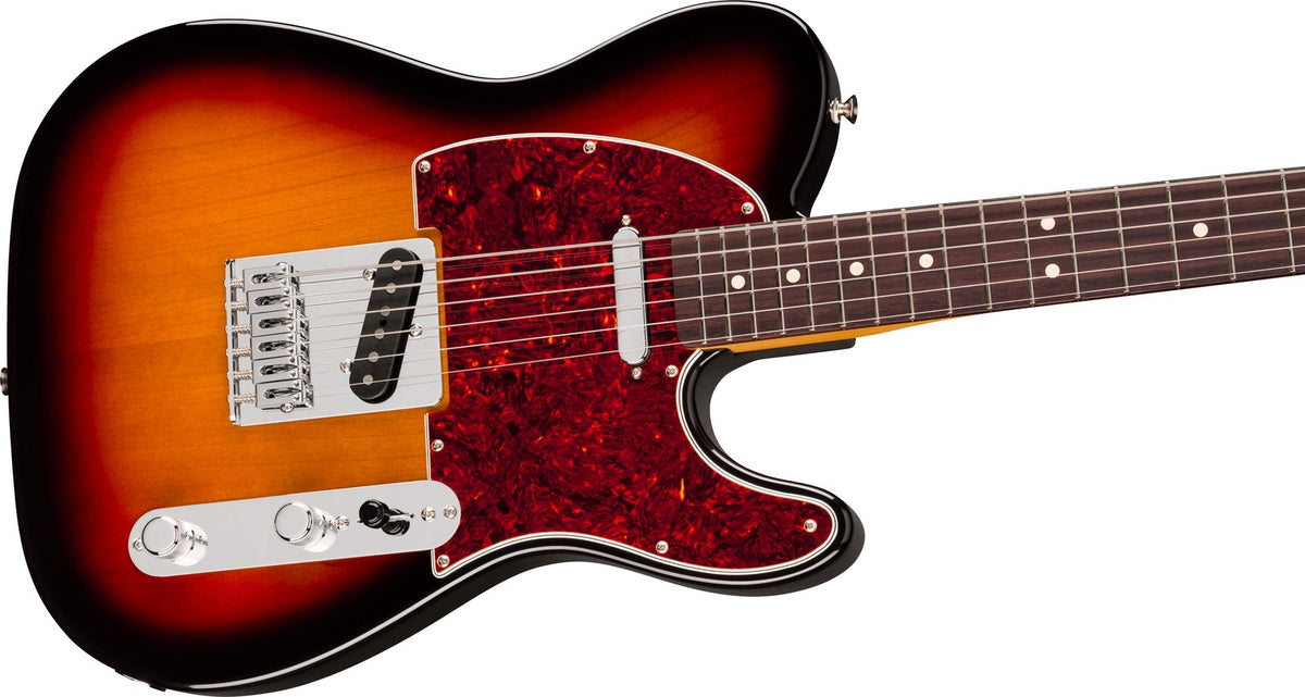 Telecaster 75 Anni Player II Barítono, RW Sunburst de 3 Colores
