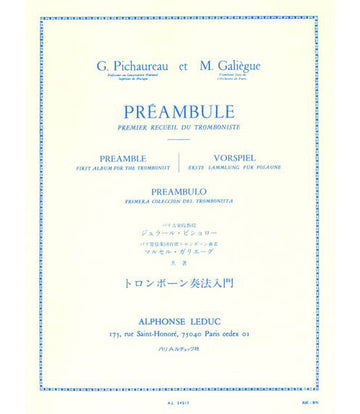 Galiegue & Pichaureau - Preámbulo - Trombón