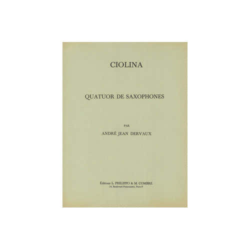 Dervaux - Ciolina - 4 Saxophones