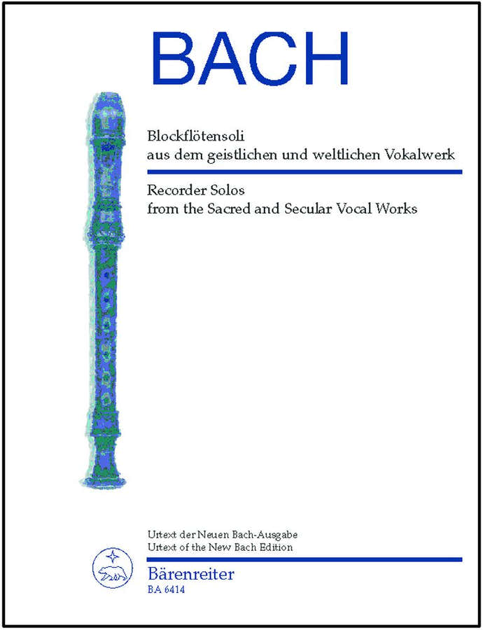Bach J.S. - Blockflotensoli Aus Dem Geistlichen Und Weltlichen - Flute A Bec