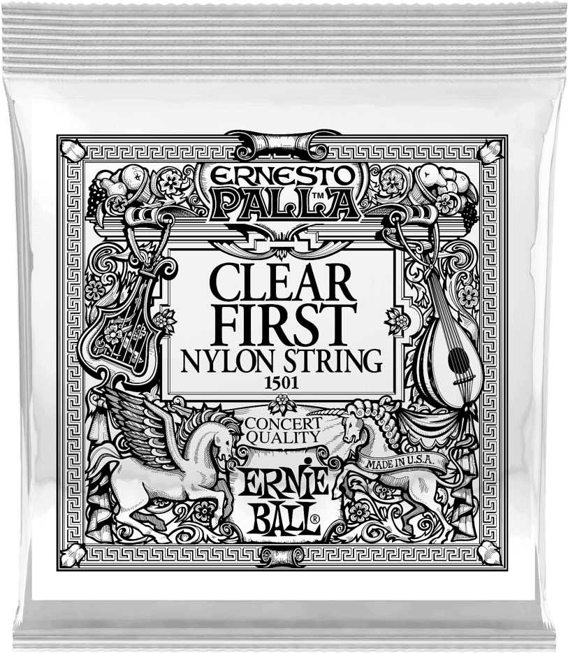 Ernie Ball CLEAR 1ST ERNESTO PALLA NYLON CLASSICAL GUITAR STRINGS
