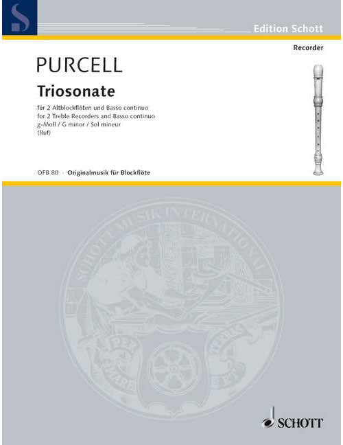 PURCELL DANIEL - TRIOSONATE G-MOLL