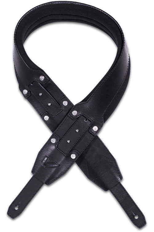 Recoil David Ellefson Signature - Correa 9 cm de neopreno y cuero vegano - Negro