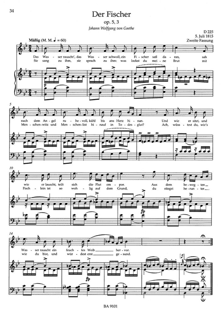 SCHUBERT FRANZ - LIEDER VOL.1 - HIGH VOICE PIANO