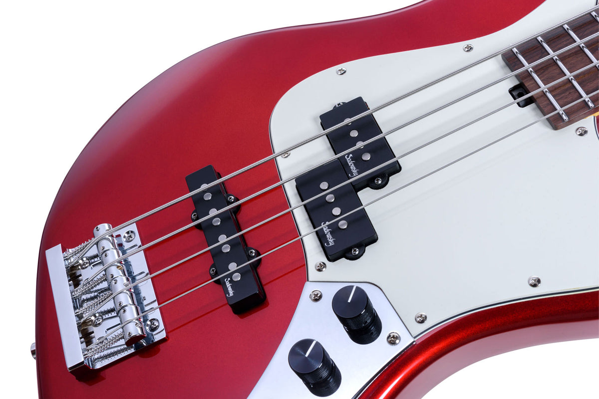 METROEXPRESS 21 HYBRID PJ 4 STRING - CANDY APPLE RD,ROSEWOOD