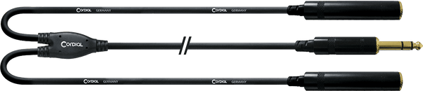 Cable Y Divisor Jack Estéreo/2 Jack Hembra 30 CM