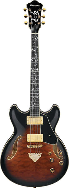 AS93QMSP-DBS Sunburst Marrón Oscuro Artcore Expressionist