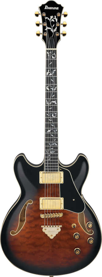AS93QMSP-DBS Sunburst Marrón Oscuro Artcore Expressionist