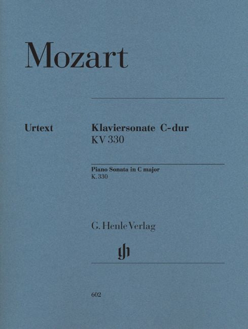 MOZART W.A. - SONATA PARA PIANO EN DO MAYOR K. 330 (300H)